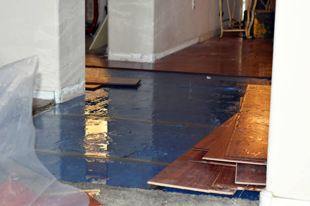 Professional Emergency Water Damage Restoration technician working in Georges Mills, NH